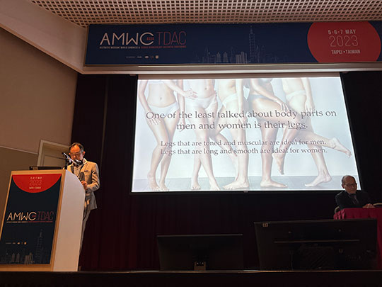 周爾康醫師受邀超能電漿原廠擔任AMWC Asia-TDAC 2023議題演講座長